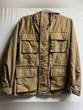Uniqlo Field Utility Hooded Jacket Olive Brown - Size S